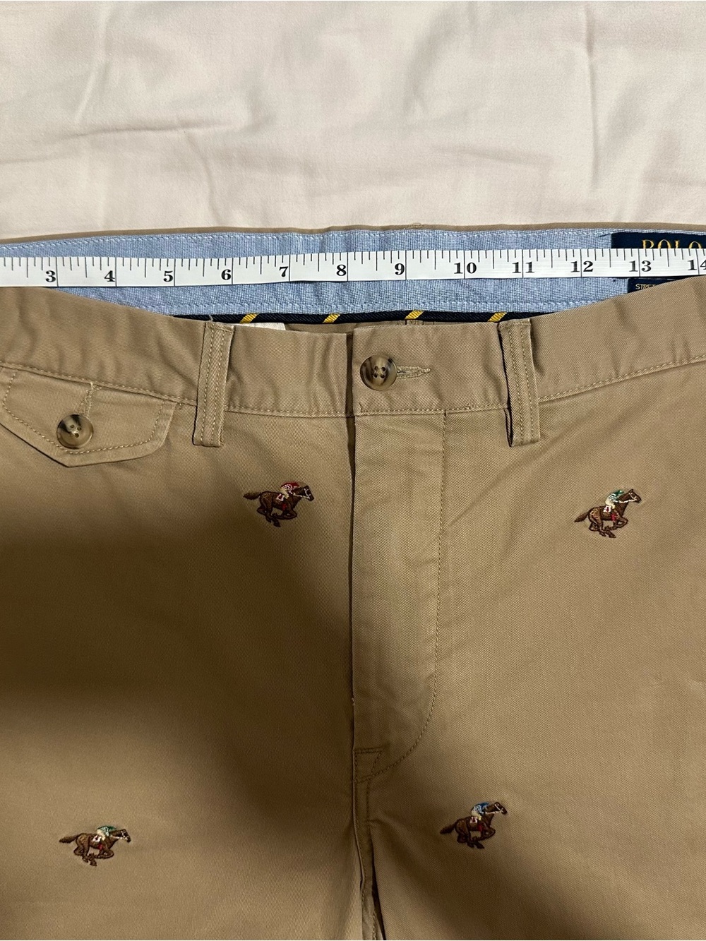 Polo Ralph Lauren Men's Embroidered Khaki Casual Pants